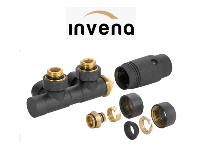 Комплект Invena DUOPLEX, графіт , кутовий