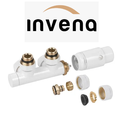 Комплект Invena DUOPLEX, белый, угловой