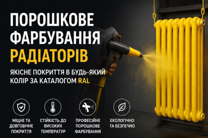 Порошкове фарбування радіаторів