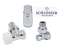Комплект термостатичний Schlosser хром, кутовий, головка Mini M30x1,5