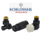 Комплект термостатичний Schlosser STANDARD MINI GZ1/2 x GW1/2, осьовий-правий, RAL9005 мат