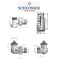 Комплект Schlosser STANDARD MINI GZ1/2 x GW1/2, осьовий-правий, RAL7016