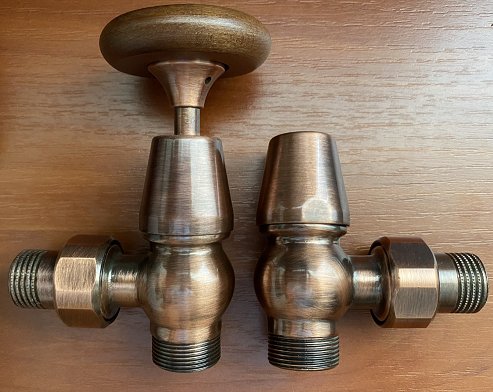 Комплект медных кранов Carlo Poletti WOOD Brass Cooper
