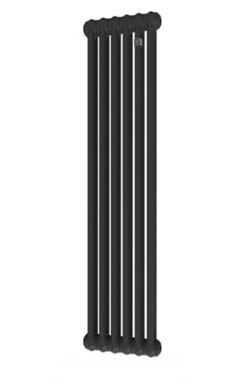 Трубчастий радіатор DeLonghi Multicolumn H=1500 2-6 (секцій) конф.0 (бокове 1/2") RAL9005MATT