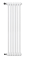 Трубчатый радиатор DeLonghi Multicolumn H=1500 2-6 (секций) конф.0 (боковое 1/2") RAL9016
