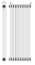 Трубчатый радиатор DeLonghi Multicolumn H=1800 2-10 (секций) конф.D (нижнее 1/2") RAL9016