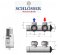 Комплект Schlosser Duo-Plex 3/4 x M 22х1,5, угловой левый, RAL 7016 мат