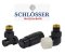 Комплект термостатичний Schlosser STANDARD MINI GZ1/2 x GW1/2, осьовий правий, RAL9005 мат