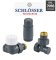 Комплект Schlosser STANDARD MINI GZ1/2 x GW1/2, осевой-правый, RAL7016