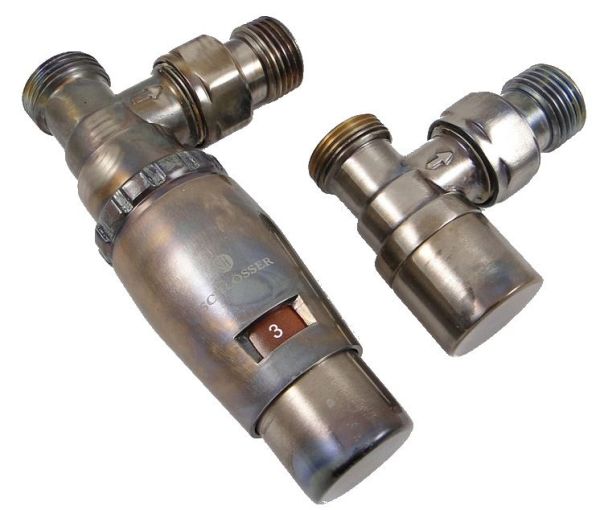 Комплект кранов Schlosser Elegant Mini, угловой, GZ 1/2 x M22x1,5, Technoline
