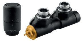 Vario Term TWINS TUCAN  кутовий комплект підключення, чорний мат