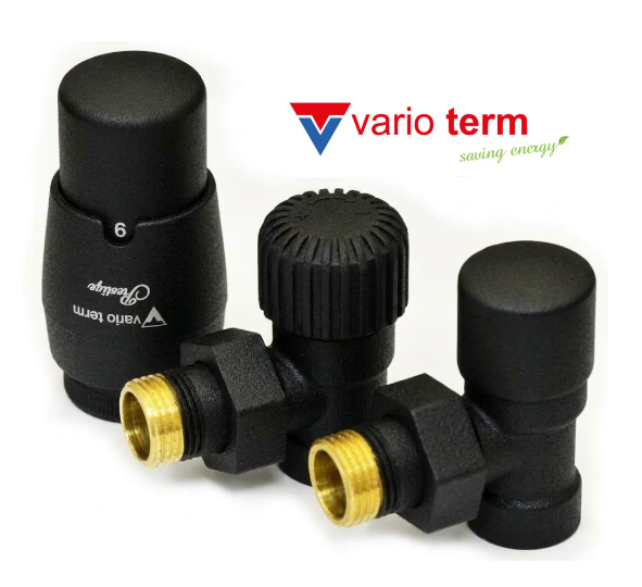 Термостатичні крани Vario Term Royal чорний структурний