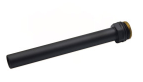 Трубка для під`єднання сантехприладів &Oslash;1/2&Prime; x &Oslash;15 L=140 мм BLACK MATTE Carlo Poletti Srl