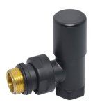 Кран радіаторний кутовий BLACK MATTE &Oslash;1/2&Prime; COMPACT Carlo Poletti Srl