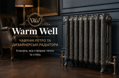 Чавунні ретро та дизайнерські радіатори Warm Well